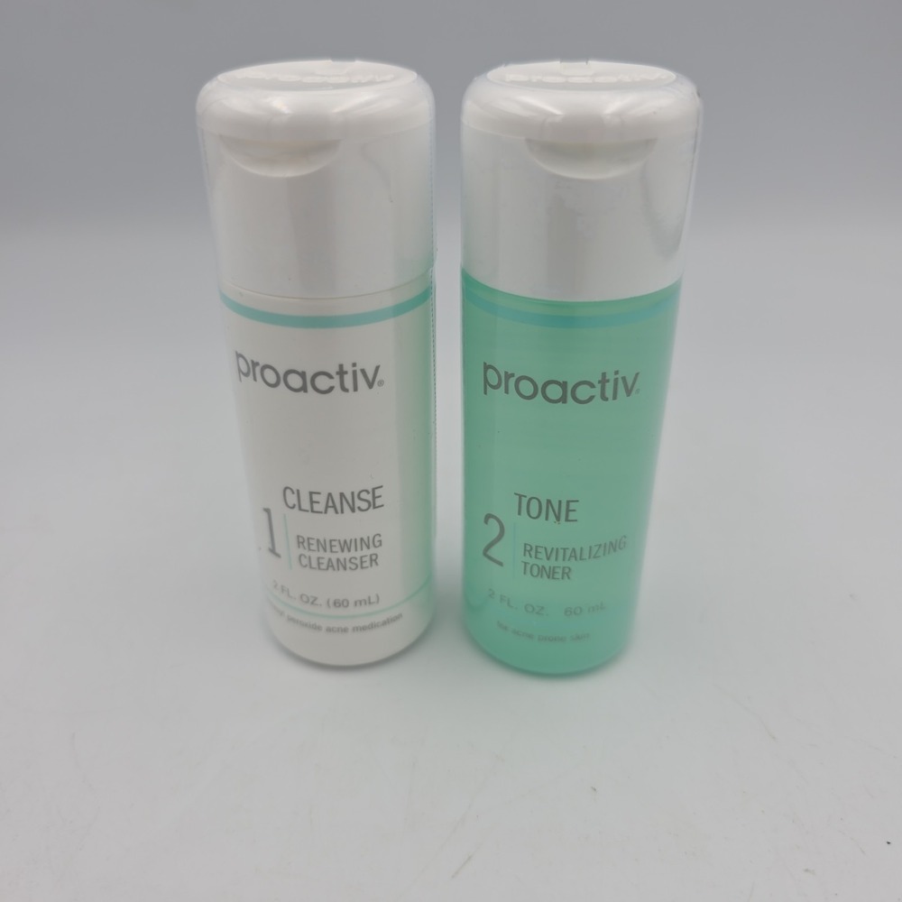 Proactiv Step 1 and 2 Cleanse & Tone Bottles 2 Oz Each Sealed EXP O5/2026